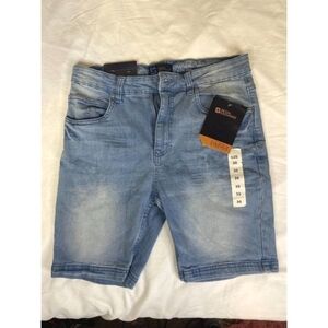 Regal Exchange Mens Denim Jean Shorts-Lite Wash Size 30 NWT Missing Button